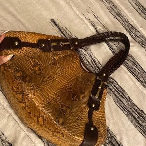 AUTHENTIC Gucci Snakeskin Pelham Bag (Vintage) w/flaws